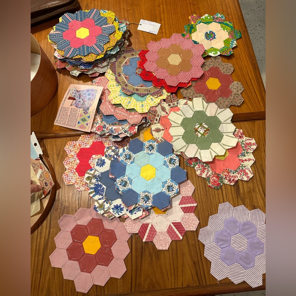 Lot of 60 Vintage Quilt Blocks